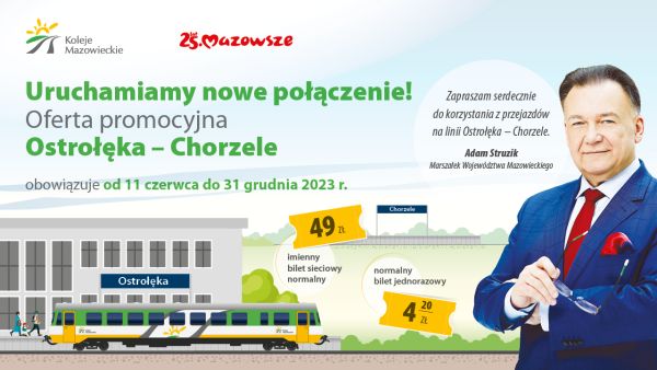 Nowe połączenia Ostrołęka-Chorzele