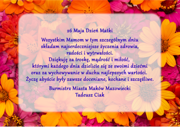Życzenia z okazji Dnia Matki