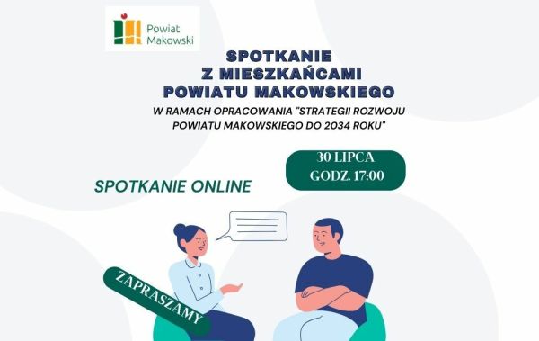 spotkanie związane z opracowaniem Strategii Rozwoju Powiatu Makowskiego do roku 2034