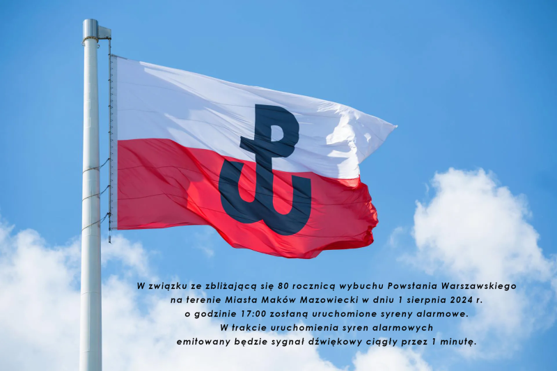 Syreny alarmowe z okazji 80. rocznicy Powstania Warszawskiego