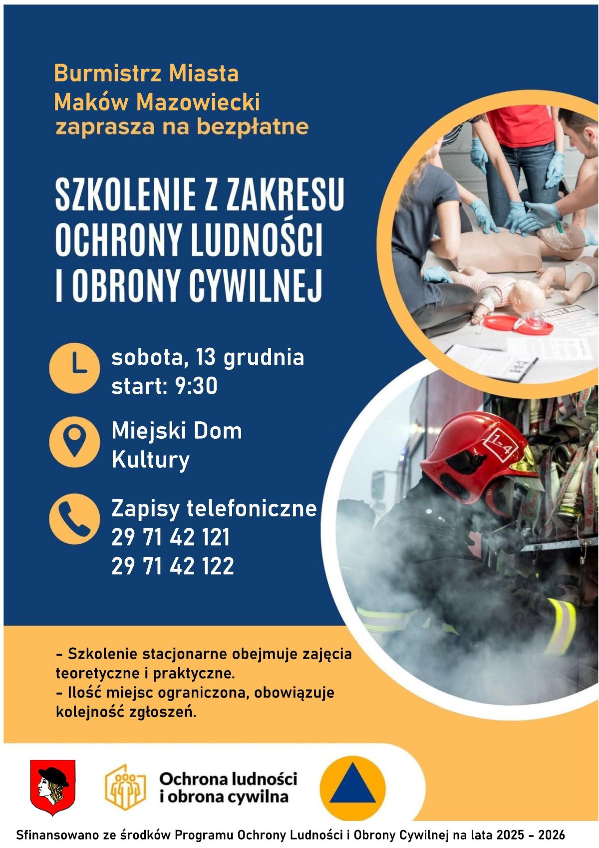 Szkolenie 13.12.2025 r. z ochrony ludności i obrony cywilnej