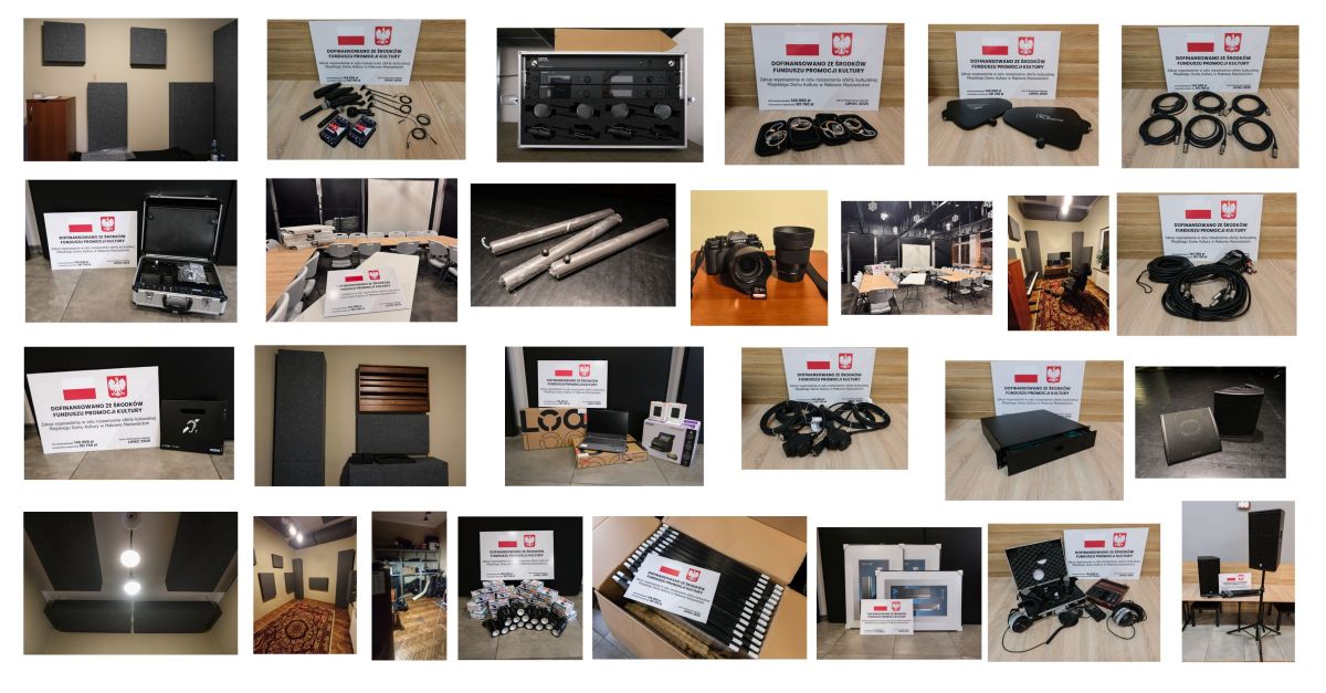 zdjęcia zakupionego sprzętu
