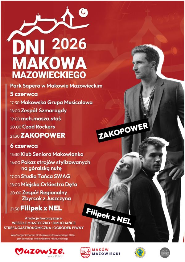 Program Dni Makowa Mazowieckiego 2026 - piątek i sobota