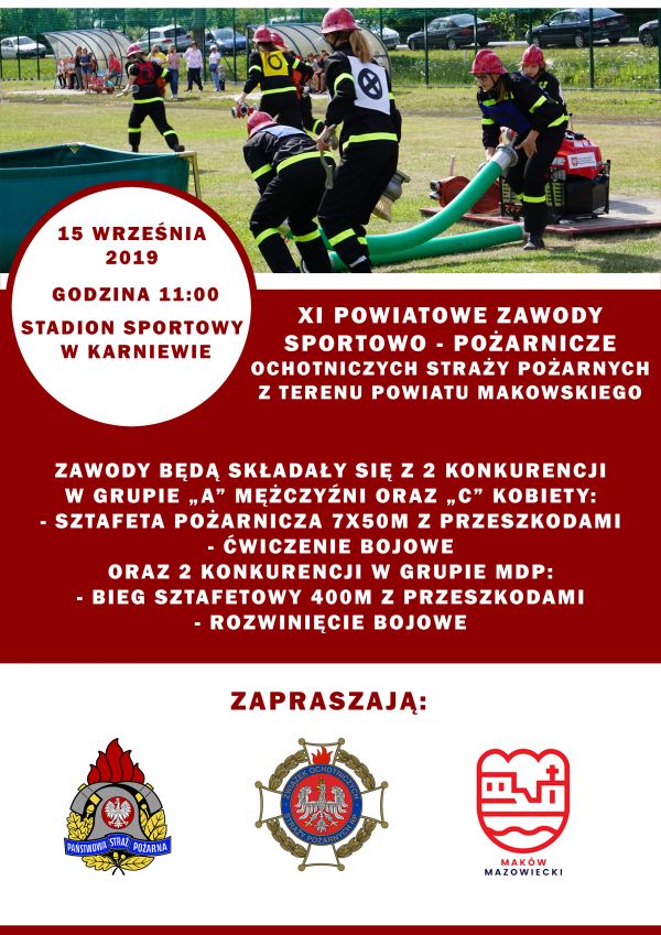 XI POWIATOWE ZAWODY SPORTOWO - POŻARNICZE OCHOTNICZYCH STRAŻY POŻARNYCH