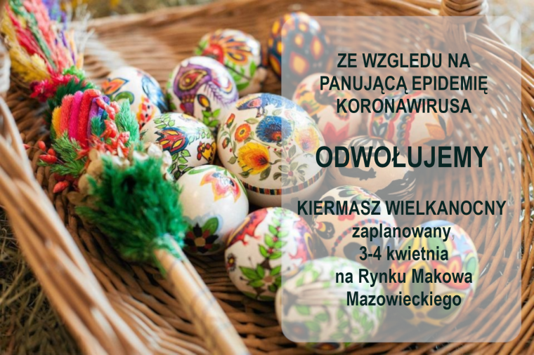 Odwołujemy Kiermasz Wielkanocny