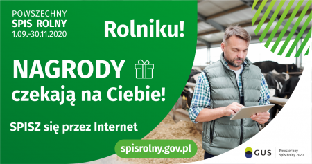 Rolniku nagrody czekają na Ciebie! Spisz się przez internet!