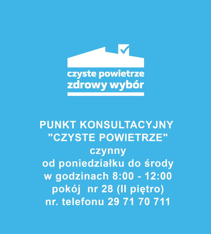 Telefon kontaktowy w sprawie czystego powietrza: 29 71 42 110