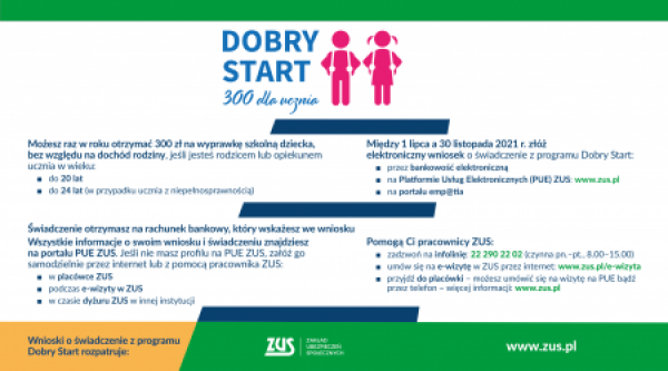 Dobry Start - 300 dla ucznia