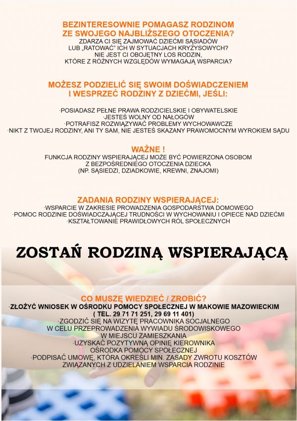 ZOSTAN RODZINA WSPIERAJĄCA