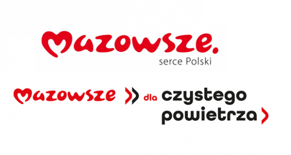 Logotypy Mazowsze oraz Mazowsze dla czystego powietrza