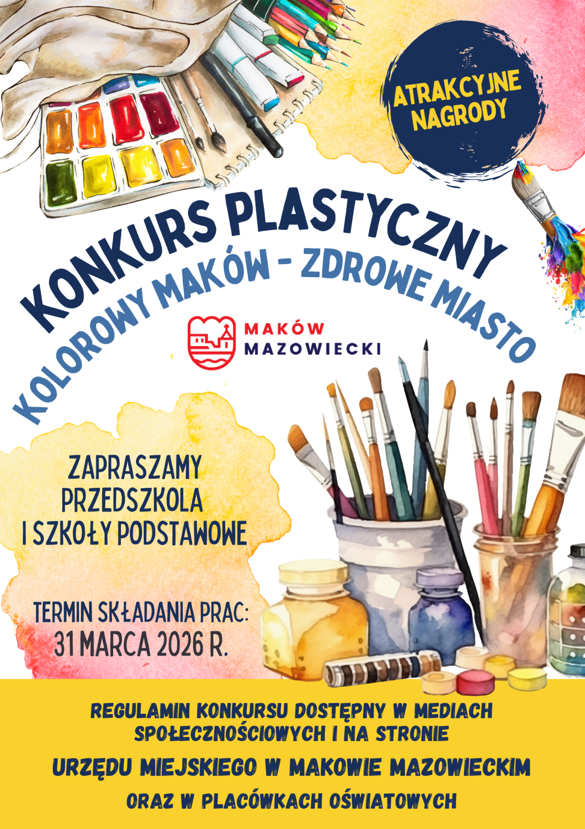 KONKURS PLASTYCZNY "KOLOROWY MAKÓW - ZDROWE MIASTO"