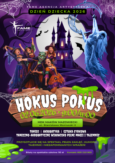 HOKUS POKUS – magiczne widowisko dla dzieci i całych rodzin!